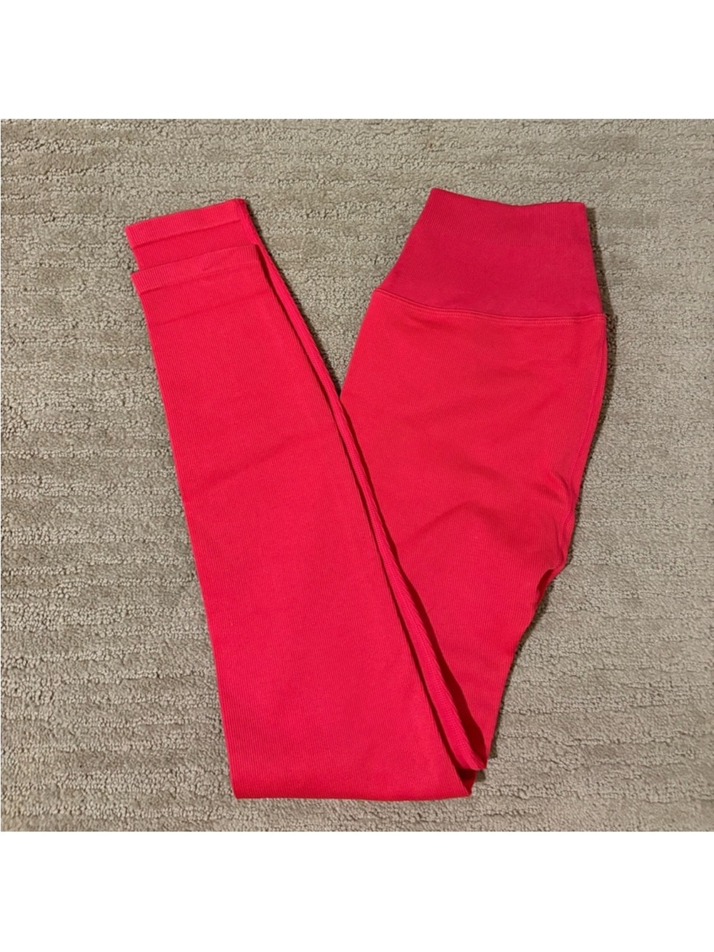 Pink - Vibrant Red Seamless Leggings size XS/S